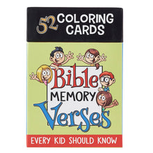 Load image into Gallery viewer, Coloring Cards - Bible Memory Verses
