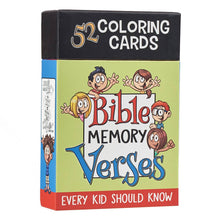 Load image into Gallery viewer, Coloring Cards - Bible Memory Verses
